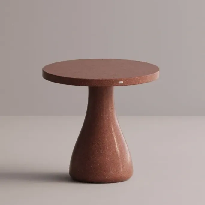 Luxury Round Pedestal Concrete Table for Elegant Indoor & Outdoor Spaces by Luxury Group International