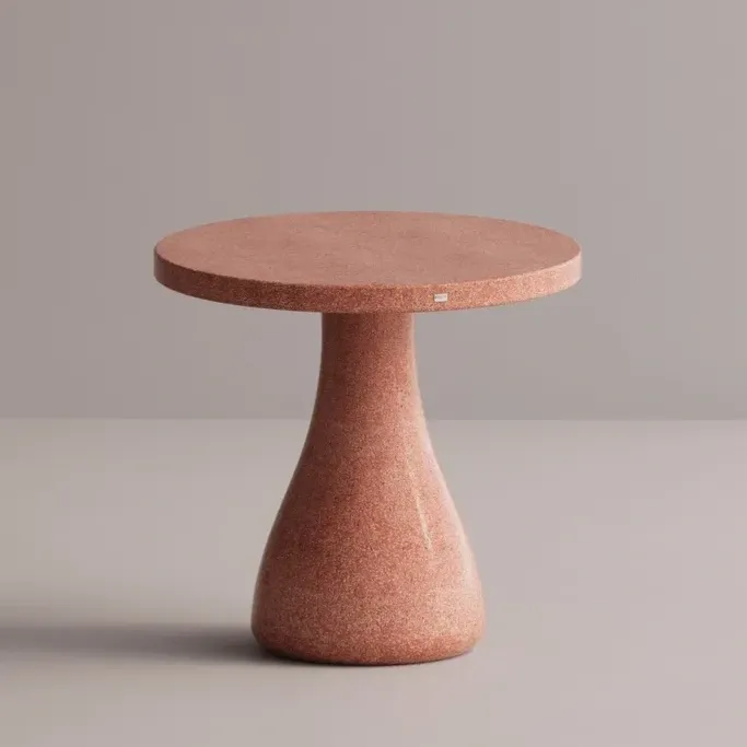 Luxury Round Pedestal Concrete Table for Elegant Indoor & Outdoor Spaces by Luxury Group International