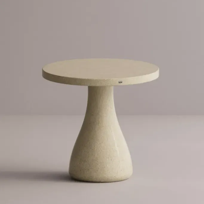 Luxury Round Pedestal Concrete Table for Elegant Indoor & Outdoor Spaces by Luxury Group International