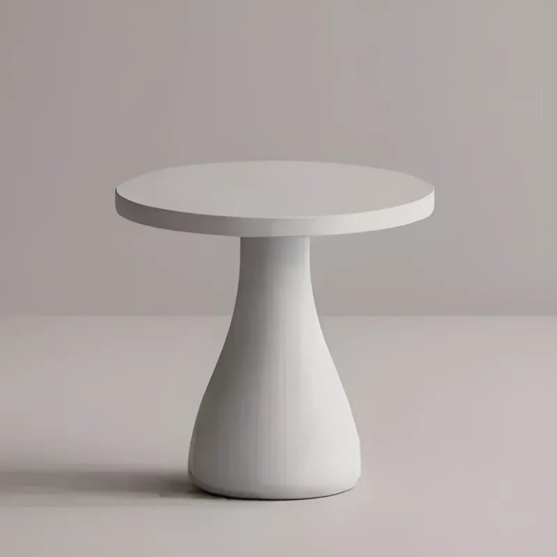Luxury Round Pedestal Concrete Table for Elegant Indoor & Outdoor Spaces by Luxury Group International