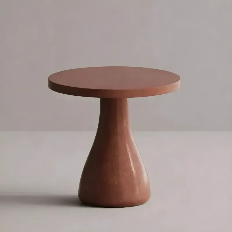 Luxury Round Pedestal Concrete Table for Elegant Indoor & Outdoor Spaces by Luxury Group International