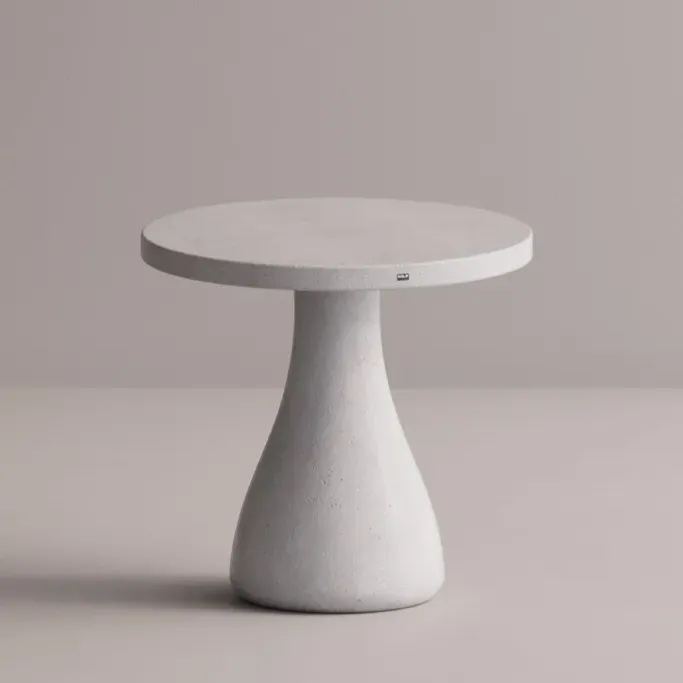 Luxury Round Pedestal Concrete Table for Elegant Indoor & Outdoor Spaces by Luxury Group International