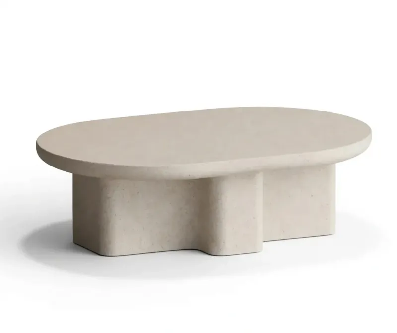 Table Basse Sculpturale en Béton de Luxe pour Espaces de Vie Contemporains par Luxury Group International