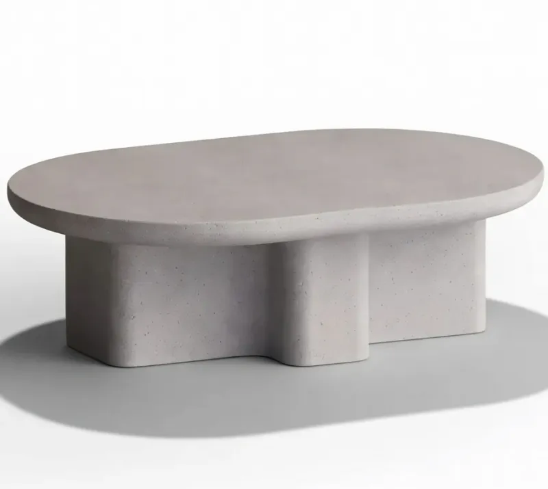 Table Basse Sculpturale en Béton de Luxe pour Espaces de Vie Contemporains par Luxury Group International