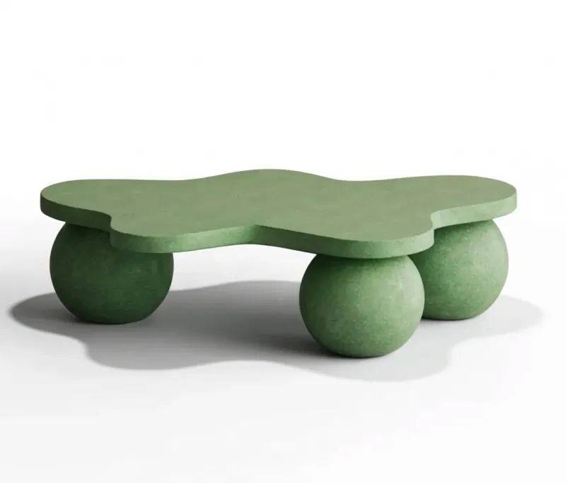 Table Basse Sculpturale en Béton de Luxe au Design Organique Moderne par Luxury Group International