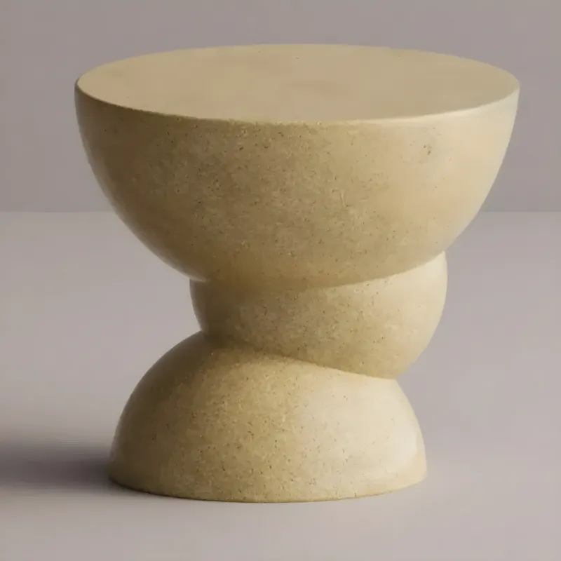 Luxury Sculptural Concrete Side Table for Modern Interiors- Luxury Side Table-Luxury Hotel Furniture by Luxury Group International