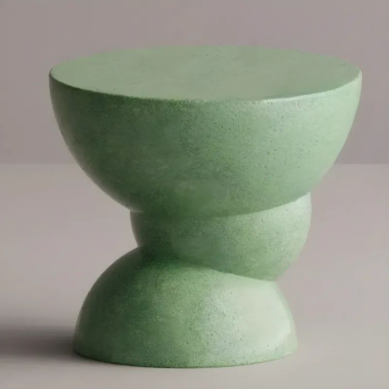 Luxury Sculptural Concrete Side Table for Modern Interiors- Luxury Side Table-Luxury Hotel Furniture by Luxury Group International