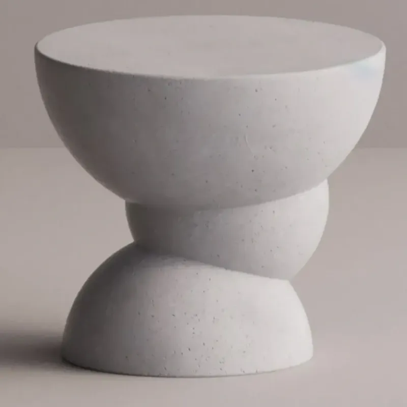 Luxury Sculptural Concrete Side Table for Modern Interiors- Luxury Side Table-Luxury Hotel Furniture by Luxury Group International