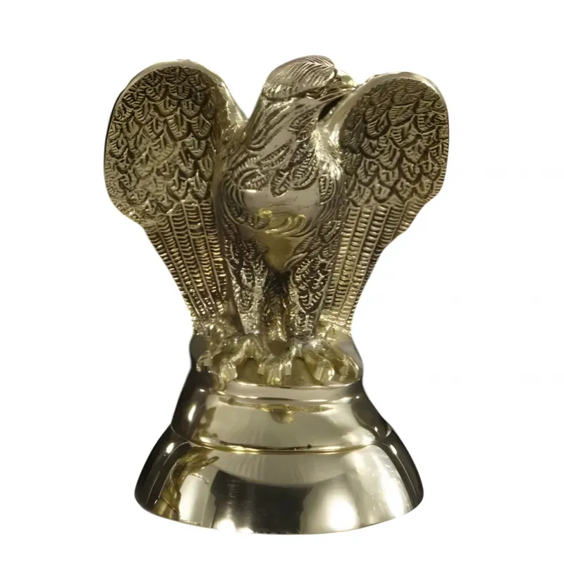Luxury Spread-Wing Eagle Bronze Sculpture on Bell-Shaped Pedestal - Luxury Bronze Figure by Luxury Group International