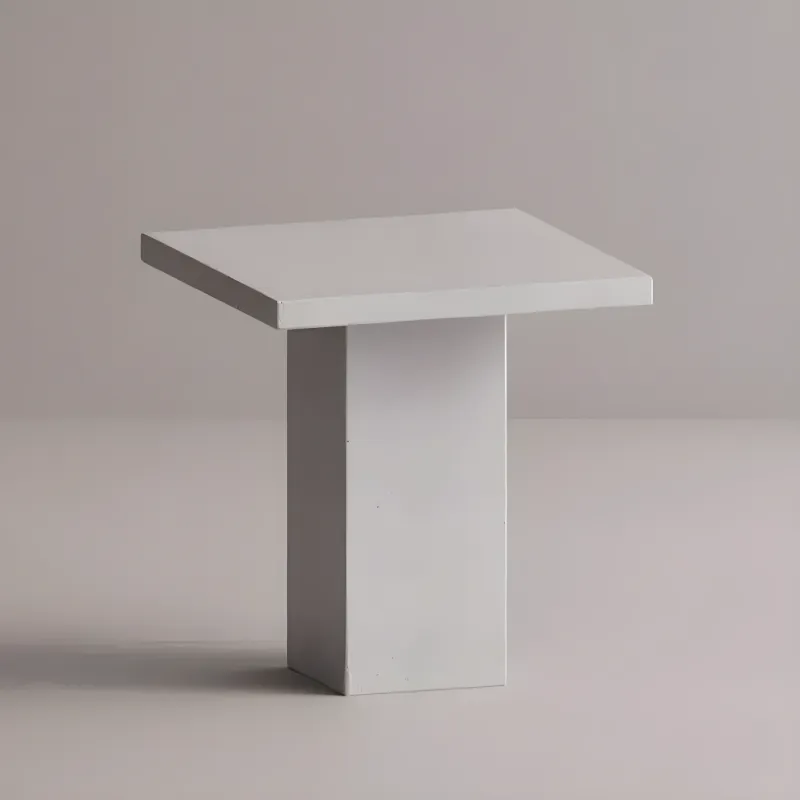Mesa Pedestal Cuadrada de Concreto de Lujo para Uso Interior y Exterior por Luxury Group International
