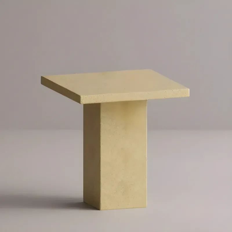 Mesa Pedestal Cuadrada de Concreto de Lujo para Uso Interior y Exterior por Luxury Group International