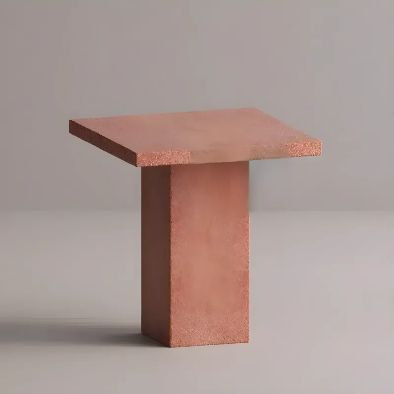 Mesa Pedestal Cuadrada de Concreto de Lujo para Uso Interior y Exterior por Luxury Group International