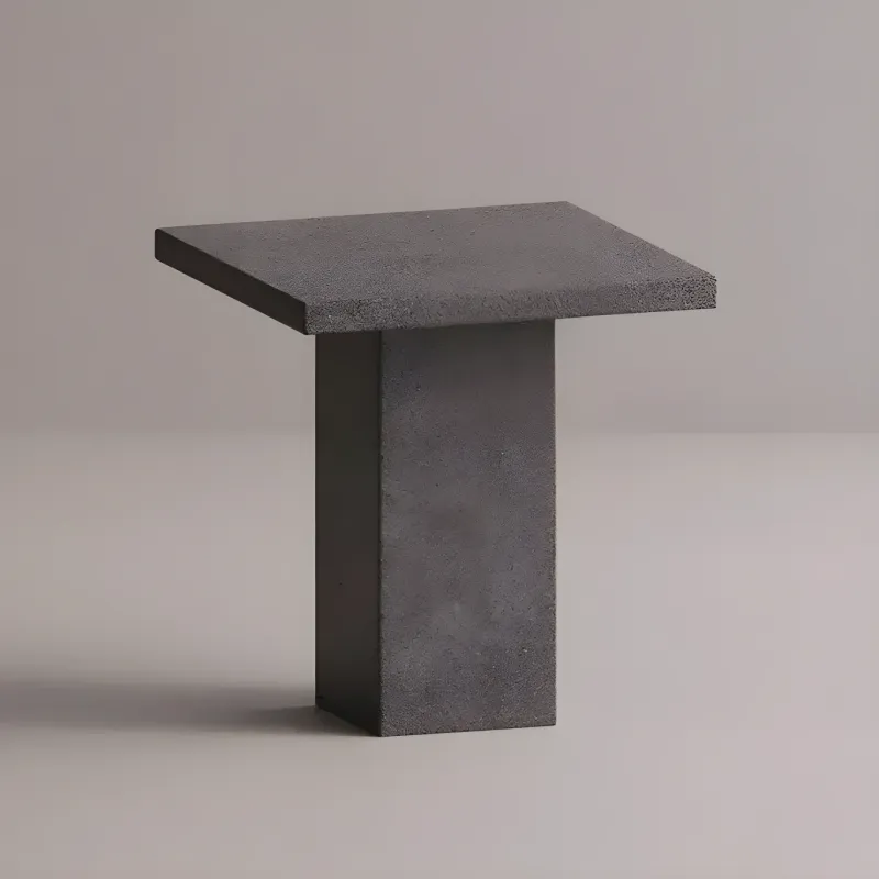 Mesa Pedestal Cuadrada de Concreto de Lujo para Uso Interior y Exterior por Luxury Group International