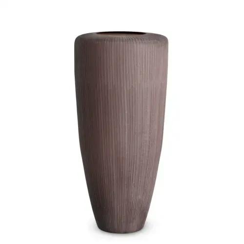 Luxury Stone Finish Designer Vase Front View by Luxury Group International