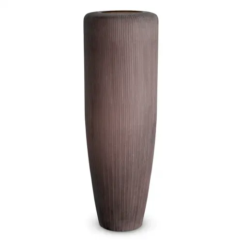 Luxury Stone Finish Tall Designer Vase Front View by Luxury Group International