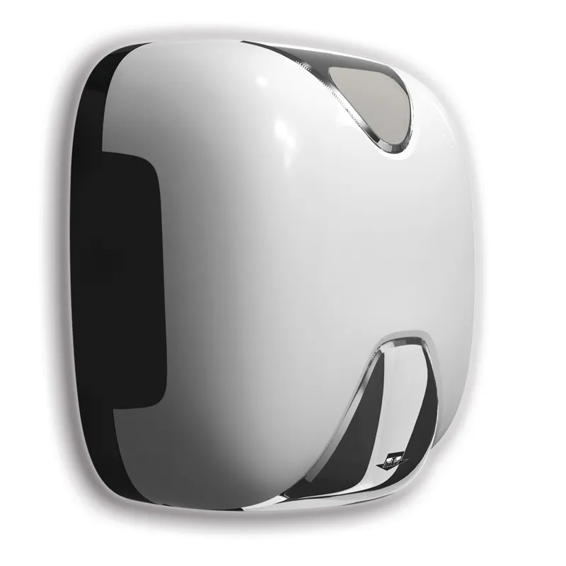 Luxury UV-C Automatic Hand Dryer with Blue LED Illumination in White & Grey Color Variations by Luxury Group International