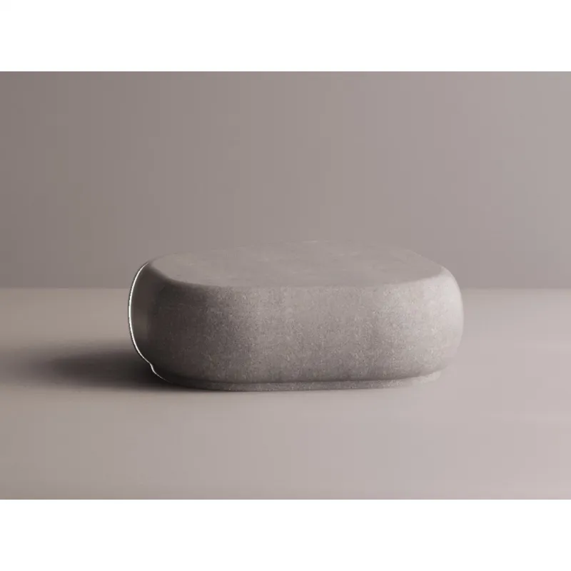 Modern Stone Coffee Table with Rounded Organic Design -Luxury Coffee Table by Luxury Group International