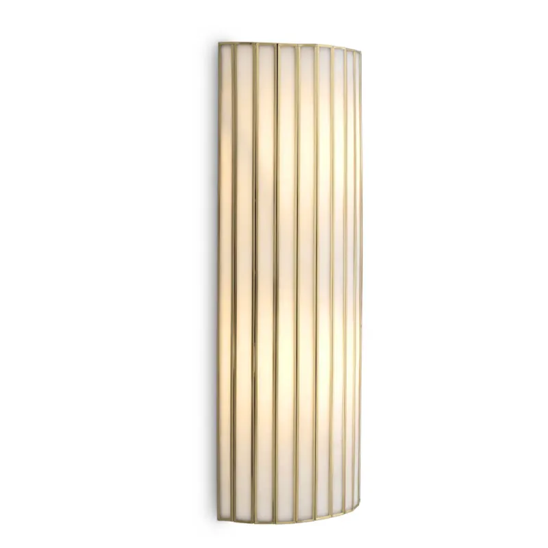 Applique Murale Courbée de Luxe – Éclairage d’Ambiance Moderne à Cadre Doré par Luxury Group International