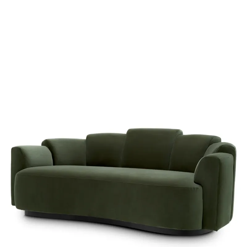 Luxus Samtsofa in Olivgrün für moderne Designer-Wohnzimmer von Luxury Group International