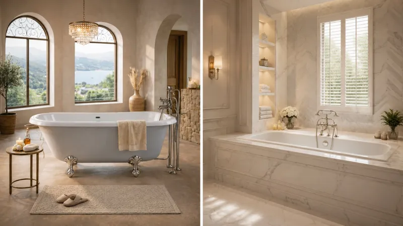 Sculptural Freedom or Seamless Sophistication? Choosing the Perfect Bathtub