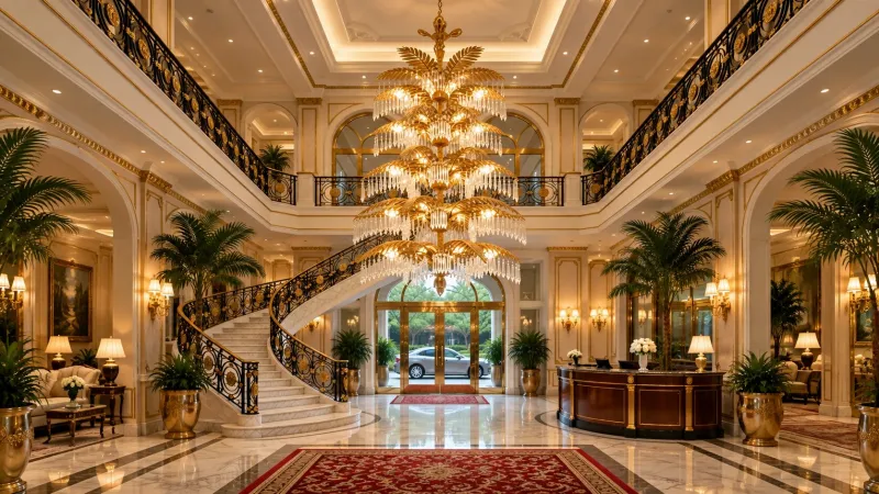 The Drama of Height: A Luxury Chandelier Case Study for Double-Height Interiors