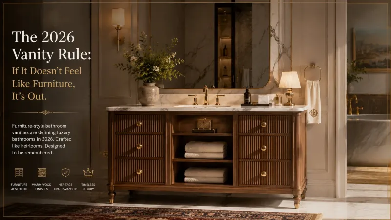 Why Furniture-Style Bathroom Vanities Are Defining Luxury Bathrooms in 2026