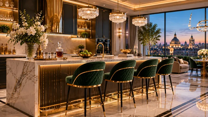 Why Modern Bar Stools Are the Unsung Heroes of Luxury Kitchen Islands