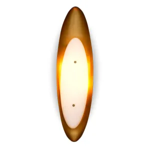 Applique Murale Ovale Blanche de Luxe Dorée – Luminaire Mural Ambiant Design Moderne par Luxury Group International