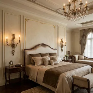 Antikes Bronze-Barock Luxus-Kerzenhalter-Set mit zwei Kerzenarmen Lifestyle-Ansicht von Luxury Group International