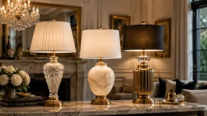 Kristall-, Alabaster- & Messing-Tischlampen: Premium-Materialien in der Luxusbeleuchtung verstehen