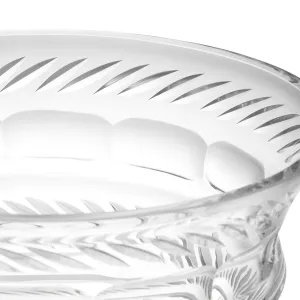 Jarrón de cristal con diseño de cristal tallado y elegantes detalles decorativos - Jarrón de flores de lujo Vista detalle por Luxury Group International