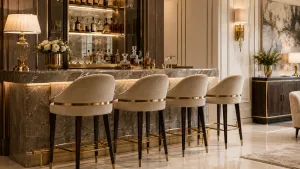 Elegant Bar Stools That Bring European Luxury Into Modern Homes