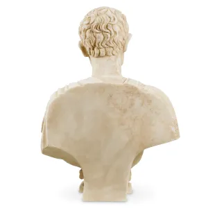 Elegante Büste von Julius Caesar - Marmor Antike Dekorative Skulptur Rückansicht von Luxury Group International