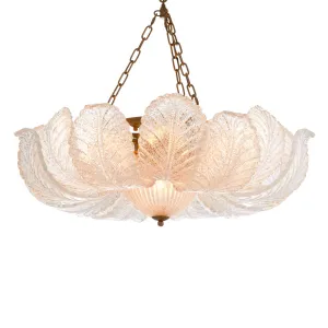 Luxury Leaf Glass Chandelier – Elegant Pendant Ceiling Lamp for Sophisticated Interiors by Luxury Group International