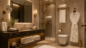 Dans la salle de bain d'un hôtel de luxe : les détails que les clients remarquent, photographient et retiennent