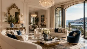 Im Herzen von Cannes: Ein Wohnzimmer an der Französischen Riviera voller zeitlosem Luxus gestalten