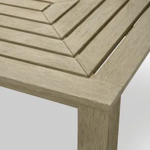 Luxury Aged Teak Outdoor Dining Table 240 cm for Garden Dining Detail View by Luxury Group International