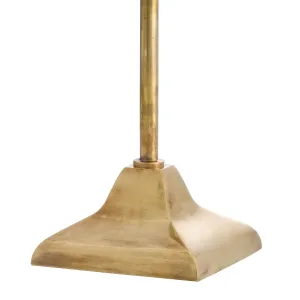 Luxury Antique Brass Adjustable Task Floor Lamp with Directional Light Detail View by Luxury Group International
