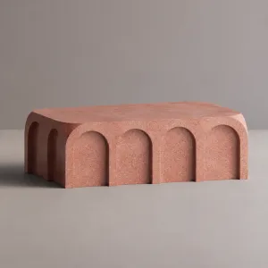 Modern Stone Coffee Table with Sculptural Arch Design for Modern Interiors - Luxury Hotel Furniture by Luxury Group International
