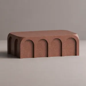 Modern Stone Coffee Table with Sculptural Arch Design for Modern Interiors - Luxury Hotel Furniture by Luxury Group International