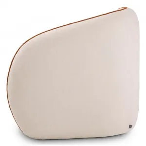 Luxury Armchair Cream / Terracotta 90 cm - Living Room & Hotel Furniture - Luxury Furniture Side View by Luxury Group International