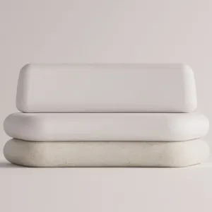 Luxury Armless Outdoor Lounge Sofa with Solid Concrete Base - Luxury Hotel Furniture by Luxury Group International
