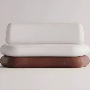 Luxury Armless Outdoor Lounge Sofa with Solid Concrete Base - Luxury Hotel Furniture by Luxury Group International