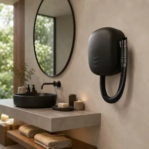 Luxury Automatic Hotel Hair Dryer with High-Speed Eco Jet Technology & Anti-Vandal Cover Lifestyle View by Luxury Group International