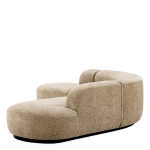 Luxury Beige Curved Large Modular Sectional Sofa - Luxury Hotel Furniture Back View by Luxury Group International