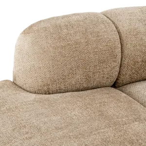 Luxury Beige Curved Large Modular Sectional Sofa - Luxury Hotel Furniture Detail View by Luxury Group International