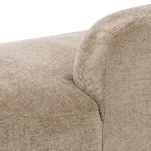 Luxury Beige Curved Modular Sofa with Sculptural Form - Luxury Hotel Furniture Detail View by Luxury Group International