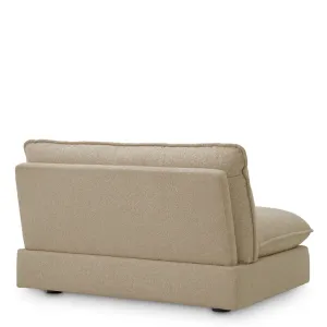 Luxus Beige Mittelmodul für moderne modulare Sofakonfigurationen Rückansicht von Luxury Group International