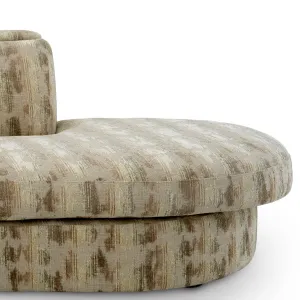 Luxus Beige Gemustertes Geschwungenes Modulares Sofa für Designer-Wohnzimmerkomfort Detailansicht von Luxury Group International