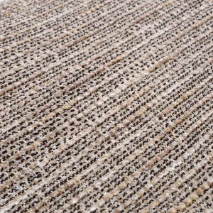 Luxus Beige Gerippte Gepolsterte Bank Ottoman für Elegante Innenräume - Luxus Hotelmöbel Detailansicht von Luxury Group International